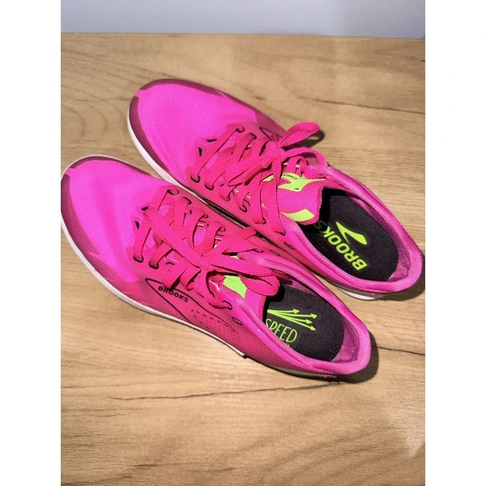 Brooks Draft XC Spikeless Racing Flats Running Cross Country Size 6‎ Pink Q